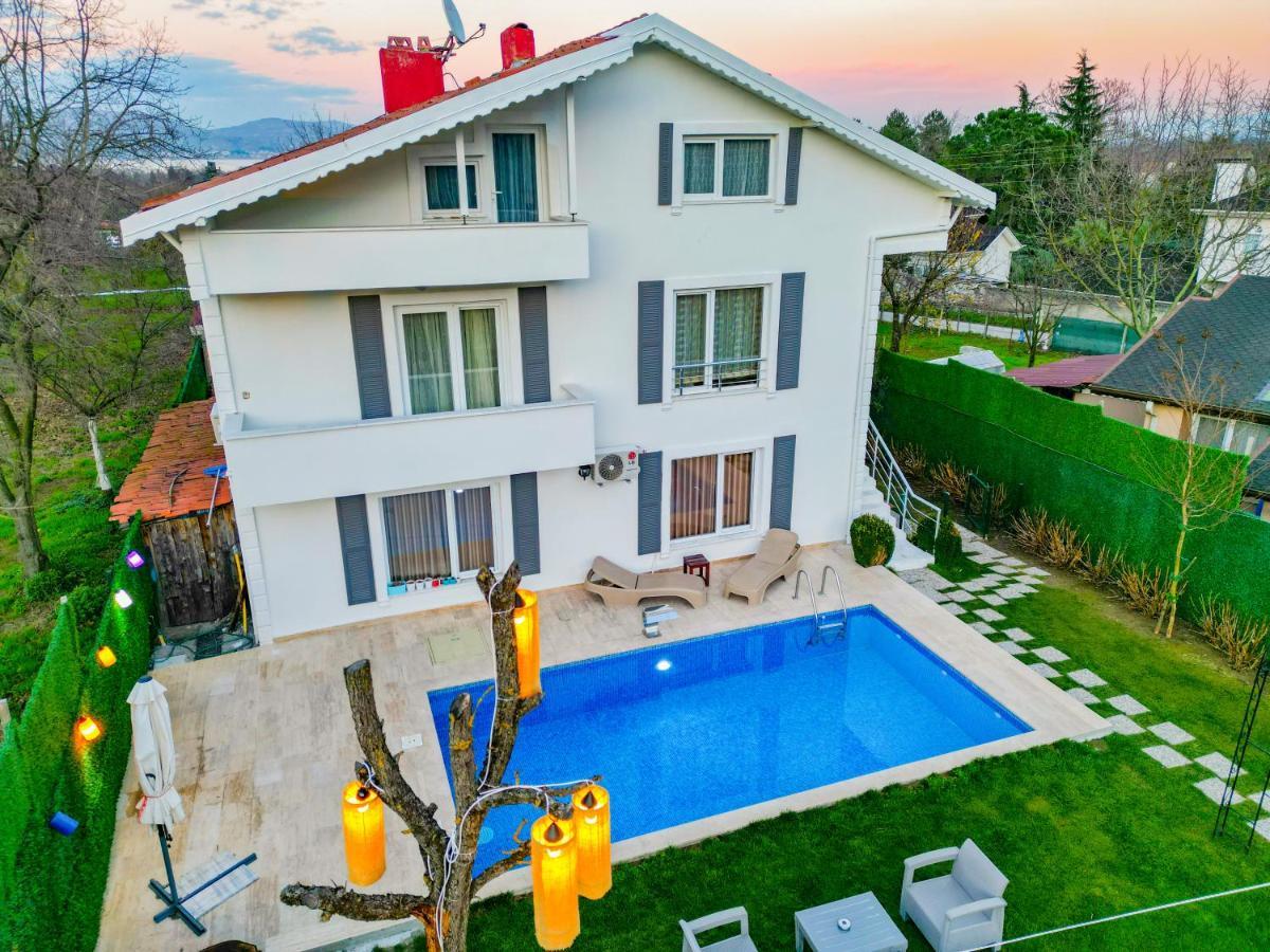 Villa Atlas Muhafazakar Havuzlu, Mustakil Genis Bahceli Сапанджа Екстериор снимка
