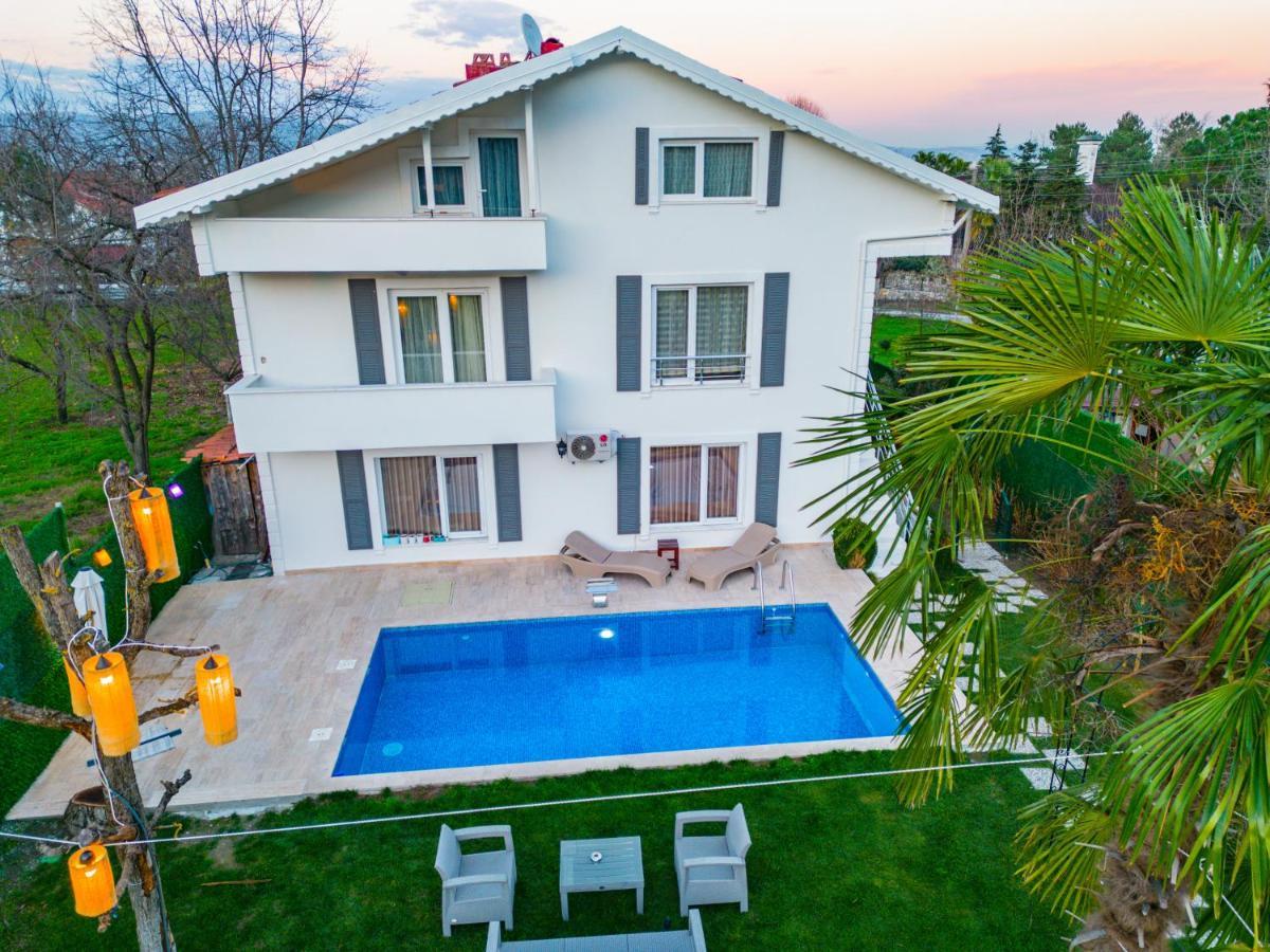 Villa Atlas Muhafazakar Havuzlu, Mustakil Genis Bahceli Сапанджа Екстериор снимка