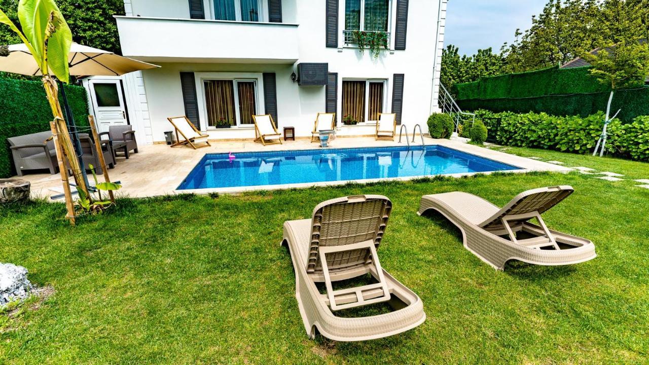 Villa Atlas Muhafazakar Havuzlu, Mustakil Genis Bahceli Сапанджа Екстериор снимка