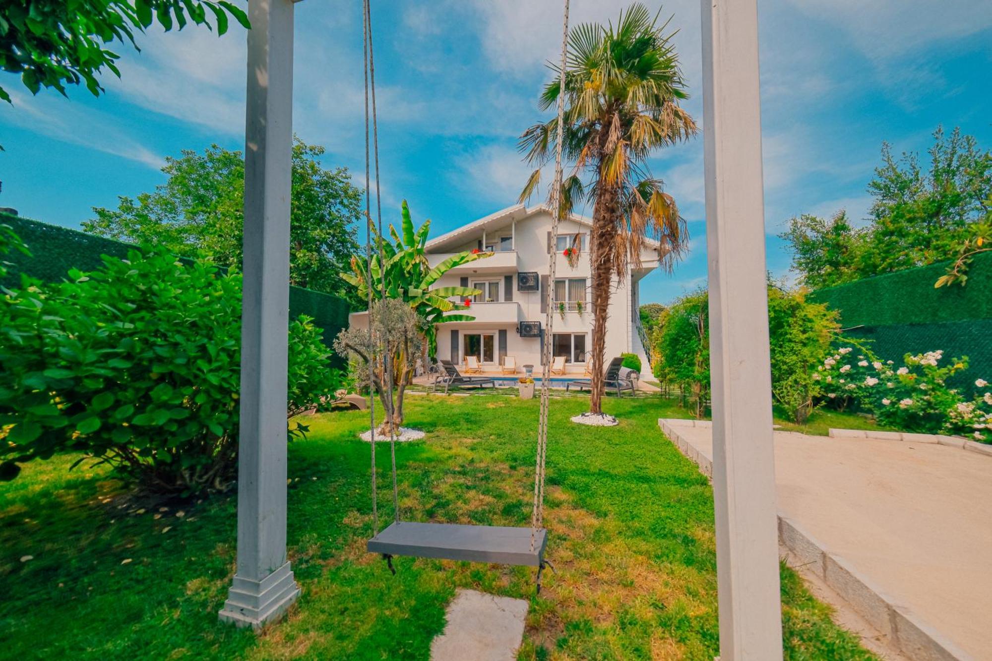 Villa Atlas Muhafazakar Havuzlu, Mustakil Genis Bahceli Сапанджа Екстериор снимка