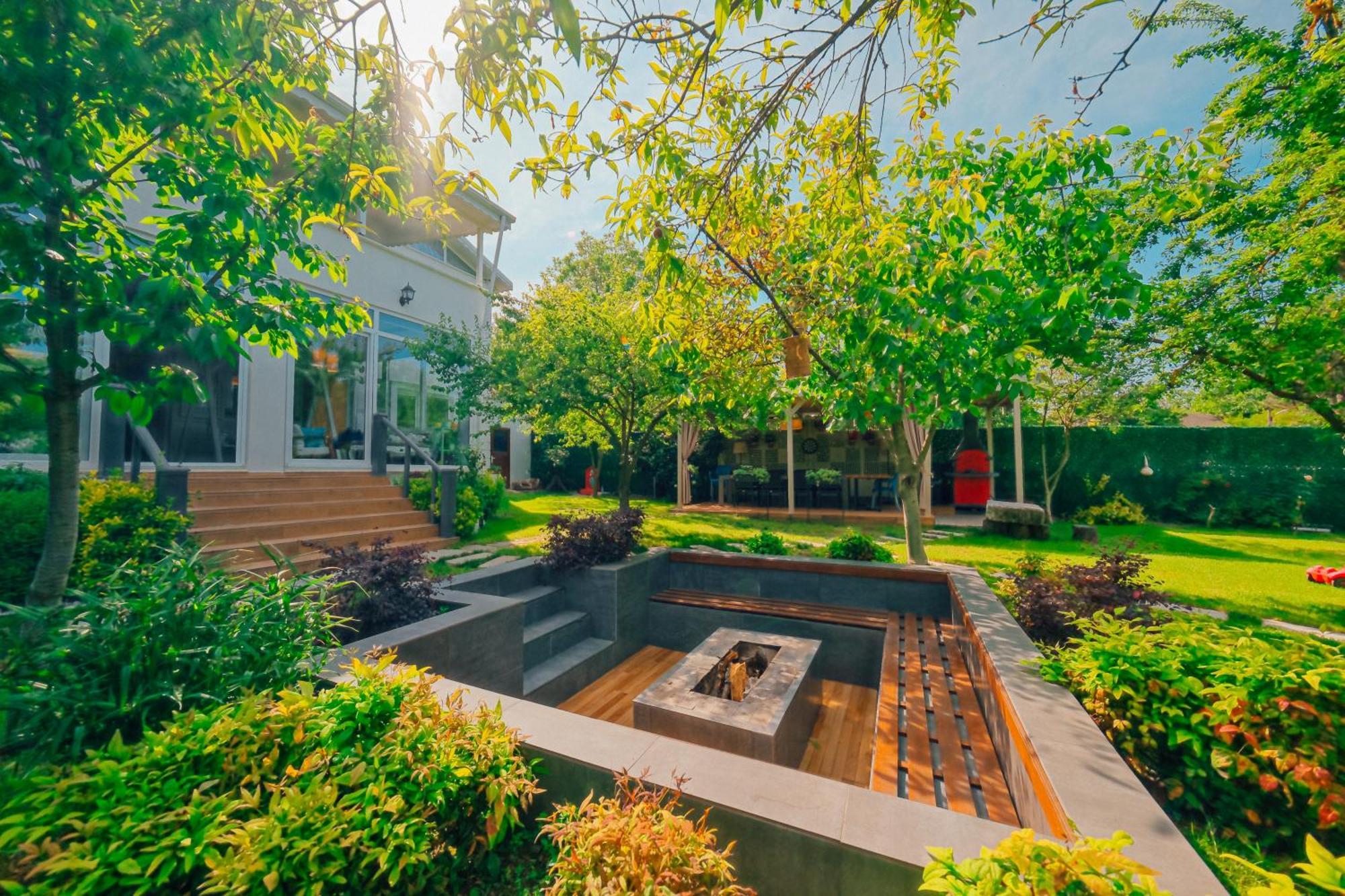 Villa Atlas Muhafazakar Havuzlu, Mustakil Genis Bahceli Сапанджа Екстериор снимка