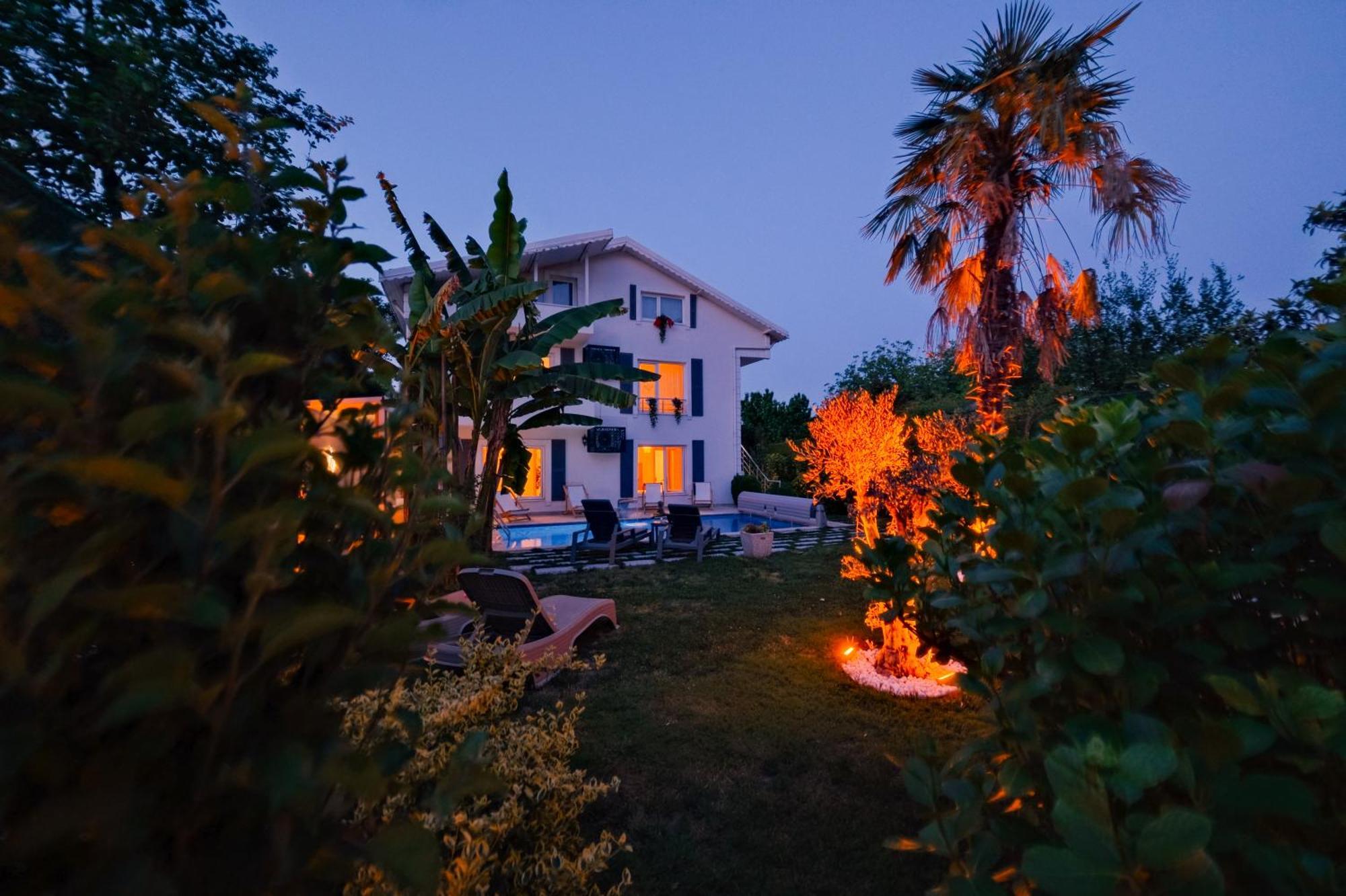 Villa Atlas Muhafazakar Havuzlu, Mustakil Genis Bahceli Сапанджа Екстериор снимка