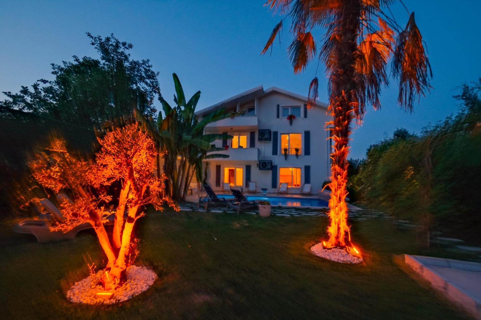 Villa Atlas Muhafazakar Havuzlu, Mustakil Genis Bahceli Сапанджа Екстериор снимка