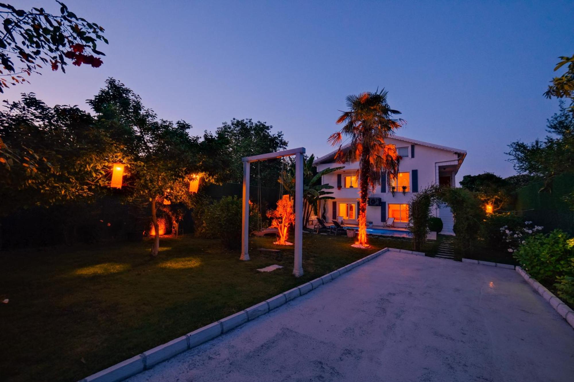 Villa Atlas Muhafazakar Havuzlu, Mustakil Genis Bahceli Сапанджа Екстериор снимка